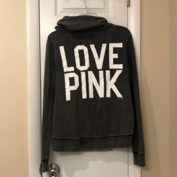 Pink Victoria’s Secret Zip Up Hoodie! Size S! 😍 - Picture 6 of 8